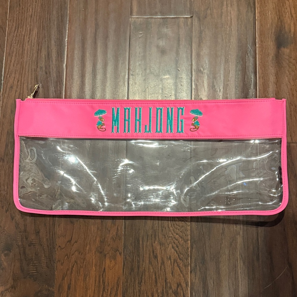 Oh my mahjong Pink Mahjong Clear Pouch